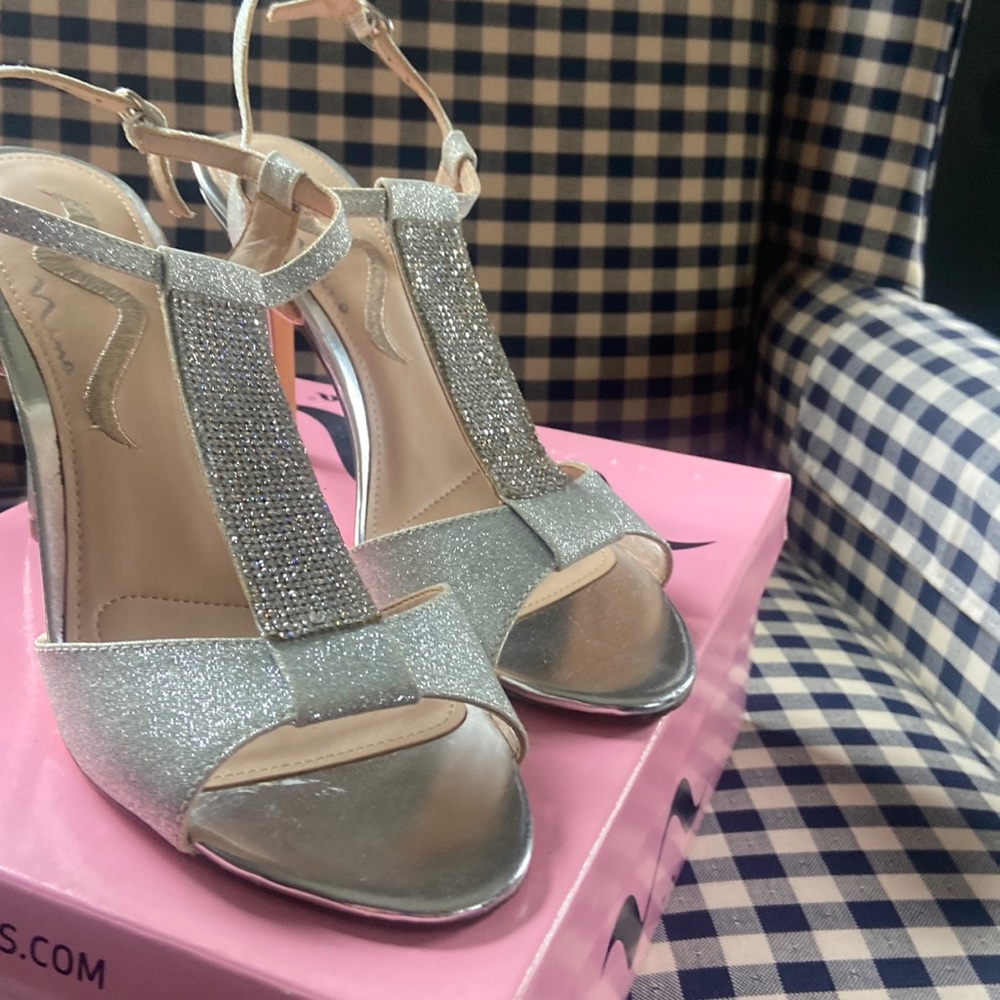 Nina Silver heels.